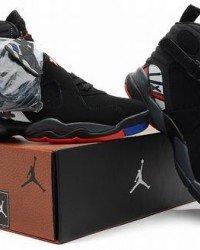 Air Jordan VIII (8) Retro black white red orange