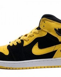 Air Jordan I (1) Retro Black Yellow White-129