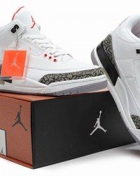 Air Jordan III (3) Retro White Grey Black-79