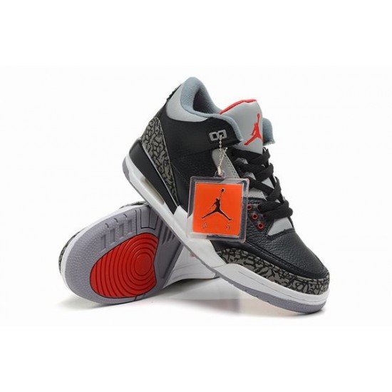 Air Jordan III (3) Retro Black Grey White-80