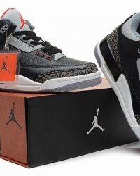 Air Jordan III (3) Retro Black Grey White-80