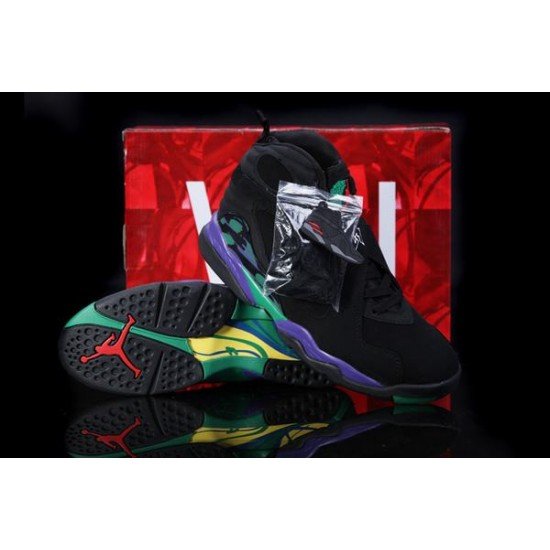 Air Jordan VIII (8) Retro Black Purple Green-28