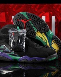 Air Jordan VIII (8) Retro Black Purple Green-28