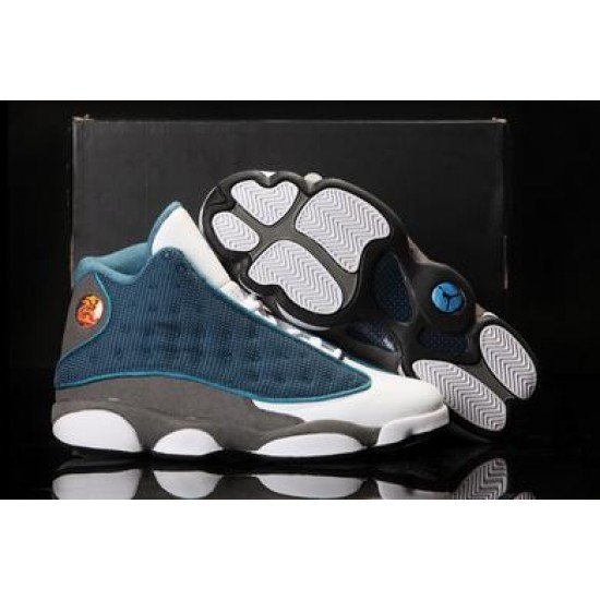 Air Jordan 13 Flint Blue/Grey/White