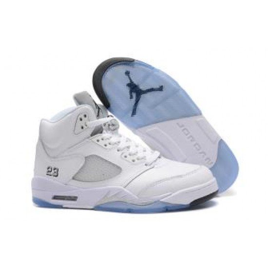 Air Jordan 5 Retro White/Metallic Silver