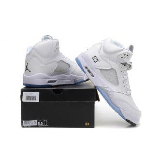 Air Jordan 5 Retro White/Metallic Silver