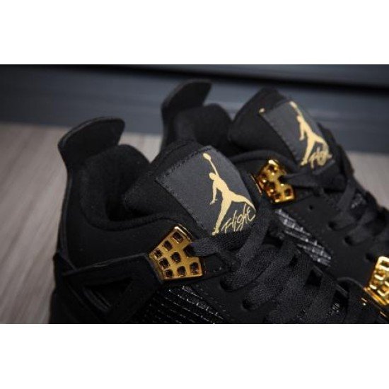 Air Jordan 4 Black/Gold Luminous