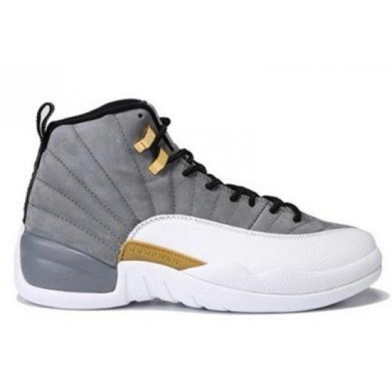 Air Jordan 12 Cool Gray Gold White