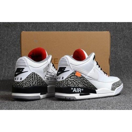 Off White X Air Jordan 3 White Cement