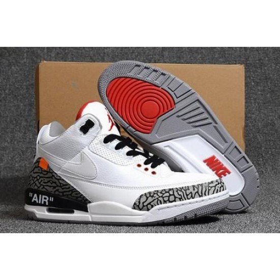 Off White X Air Jordan 3 White Cement