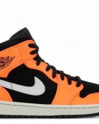 Air Jordan 1 Mid Orange Black