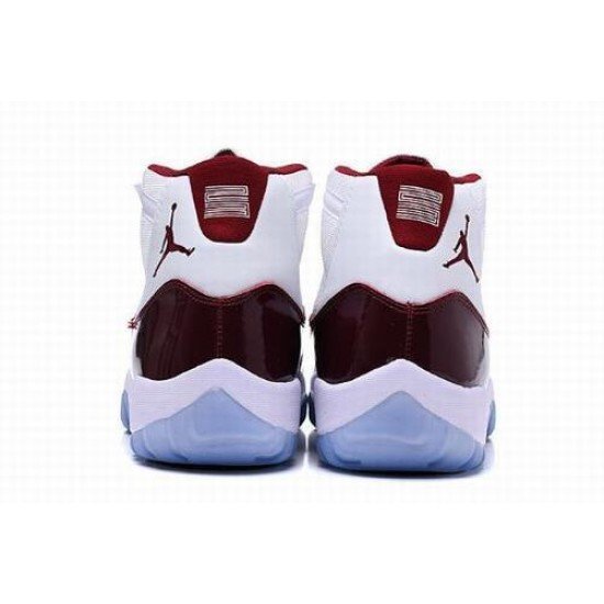 Air Jordan 11 Retro White Wine Red