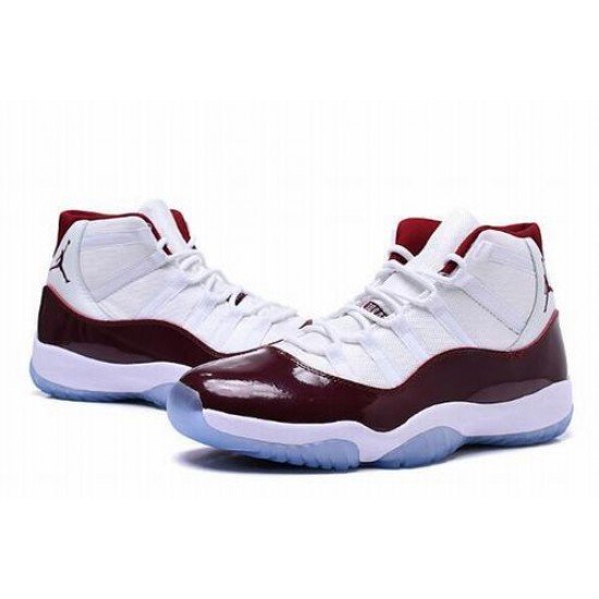 Air Jordan 11 Retro White Wine Red