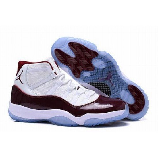 Air Jordan 11 Retro White Wine Red