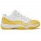 Wmns Air Jordan 11 Retro Low Yellow Snakeskin