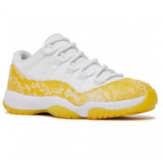 Wmns Air Jordan 11 Retro Low Yellow Snakeskin