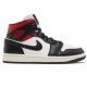 Wmns Air Jordan 1 Mid Black Sail Gym Red