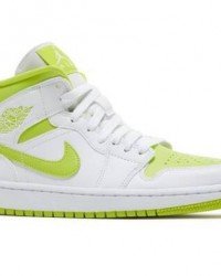 Wmns Air Jordan 1 Mid White Lime