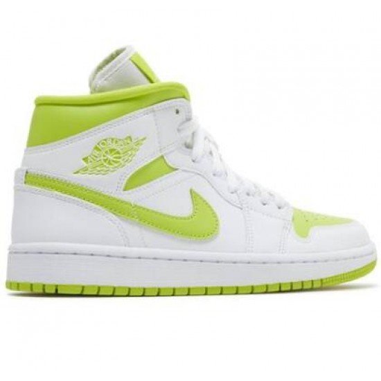 Wmns Air Jordan 1 Mid White Lime