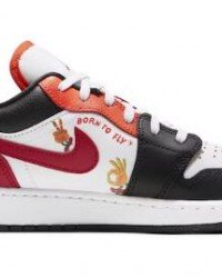 Air Jordan 1 Low Flaming Swoosh GS 