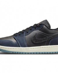 Wmns Air Jordan 1 Low SE Black Dark Obsidian