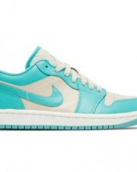 Wmns Air Jordan 1 Low Tropical Teal Sandy Beige