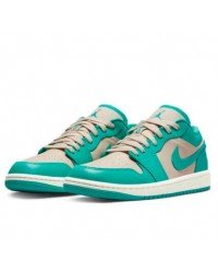 Wmns Air Jordan 1 Low Tropical Teal Sandy Beige