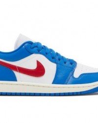 Wmns Air Jordan 1 Low Sport Blue Gym Red