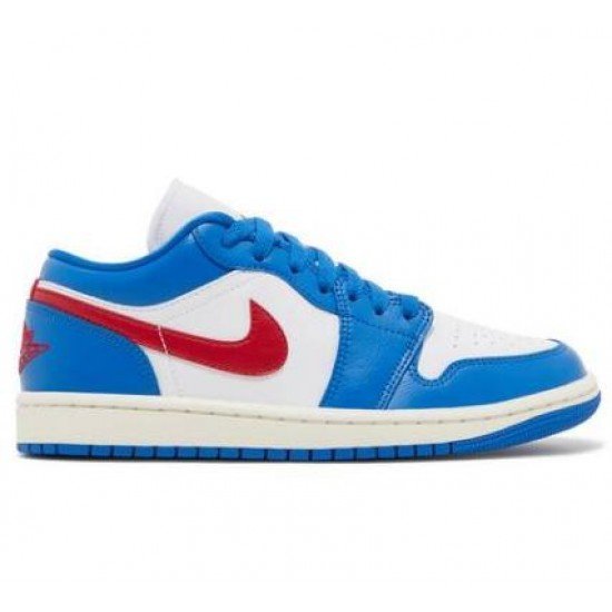 Wmns Air Jordan 1 Low Sport Blue Gym Red