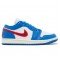 Wmns Air Jordan 1 Low Sport Blue Gym Red