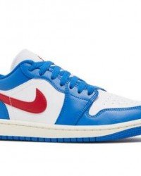 Wmns Air Jordan 1 Low Sport Blue Gym Red