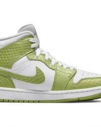 Wmns Air Jordan 1 Mid SE Green Python