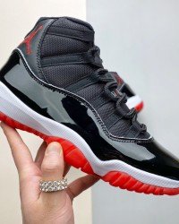 Air Jordan 11 Bred Black and Red 378037-061