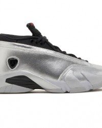 Wmns Air Jordan 14 Retro Low Metallic Silver