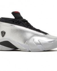 Wmns Air Jordan 14 Retro Low Metallic Silver